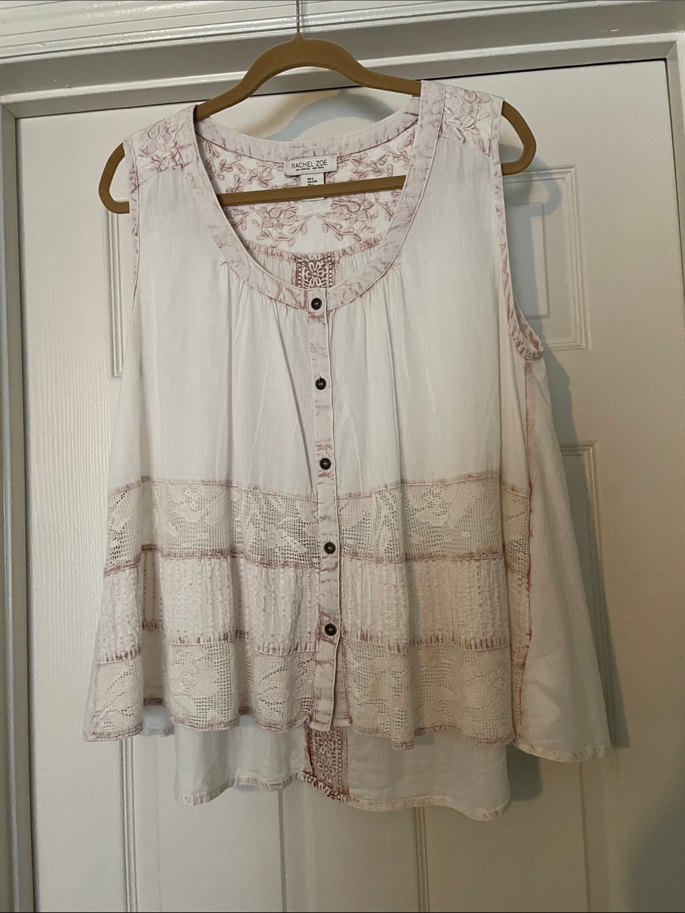 Rachel Zoe Boho Style Hippy Flowy blouse - Large